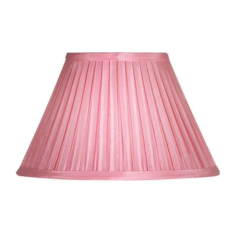 Oaks Lighting 16" Box Pleat Small Pale Pink Lamp Shade