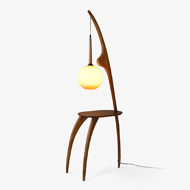 Curved Mantis Arm Floor Lamp