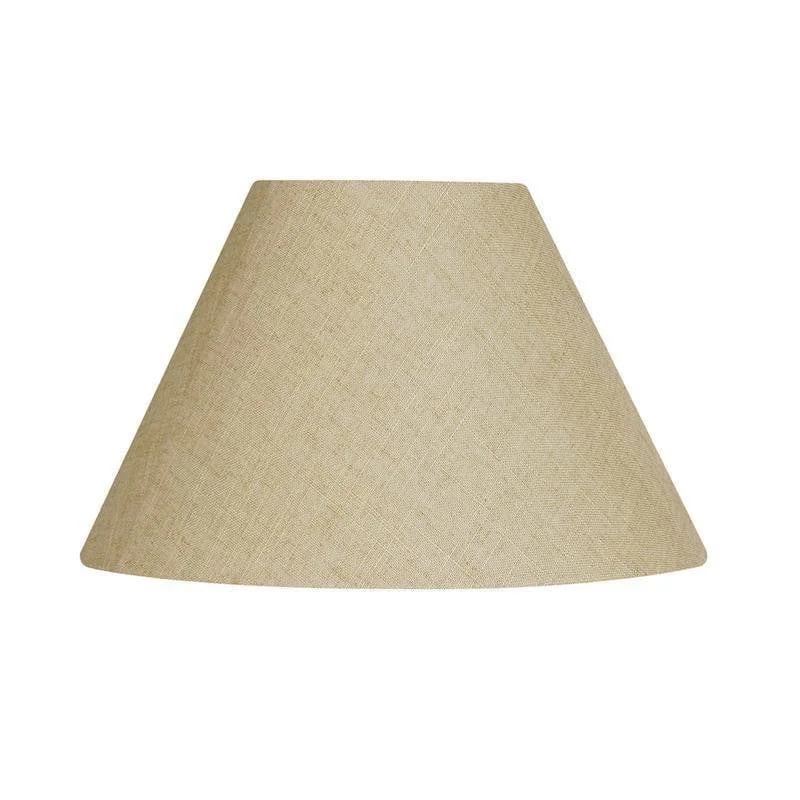 Oaks Lighting 20" Linen Coolies Walnut Lamp Shade