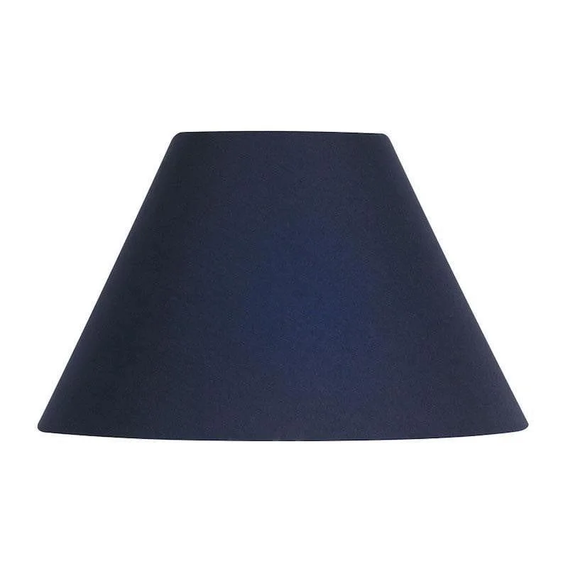 Oaks Lighting 20" Cotton Coolies Navy Lamp Shade