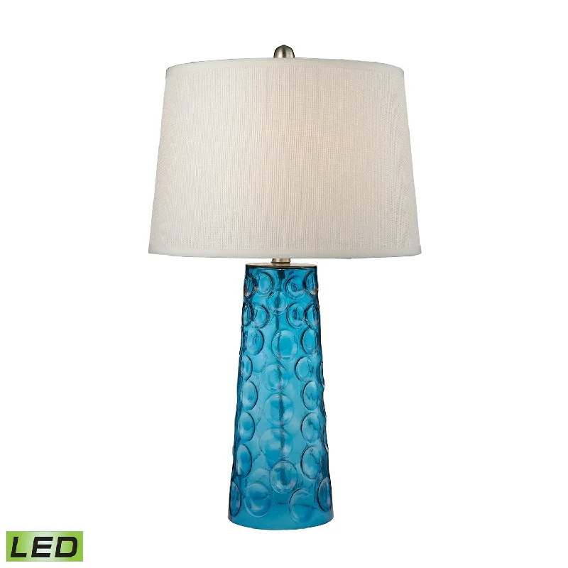 Hammered Glass LED Table Lamp