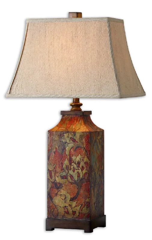 Colorful Flowers Table Lamp