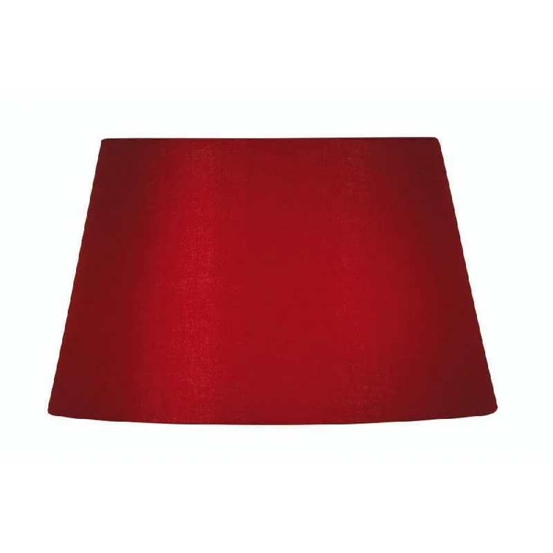 Oaks Lighting 16" Cotton Drum Red Lamp Shade