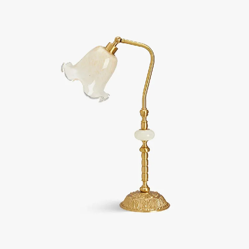 Tulip Brass Table Lamp