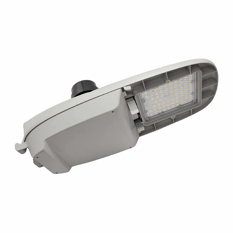 LED Roadway/Cobra Head Light, 50 Watt, 120-277V, 6500 Lumens, 3000K or 5000K, Light Grey Finish