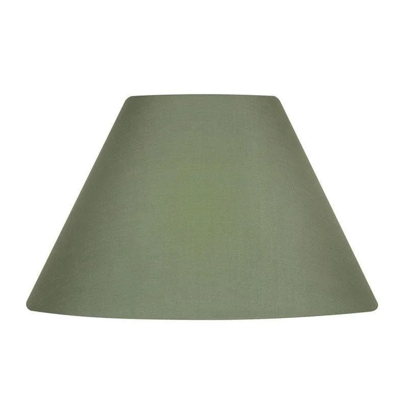 Oaks Lighting 16" Cotton Coolies Sage Green Lamp Shade