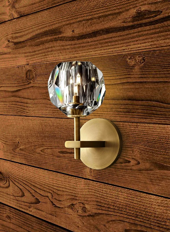 Luxury Crystal Wall lamp Modern Brass Gold Wall Sconces