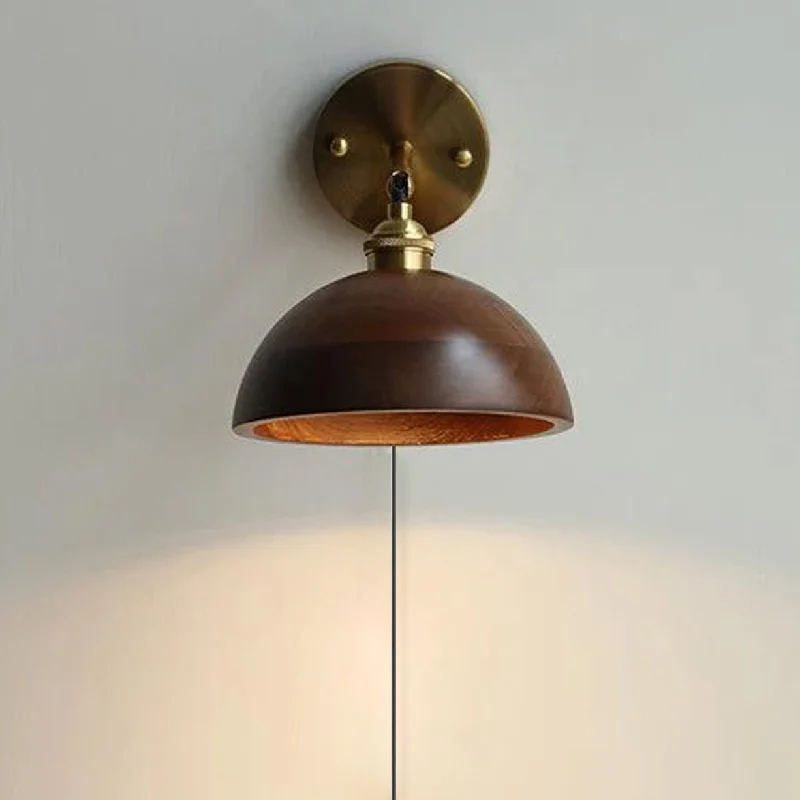 Brass + Black Walnut Wood