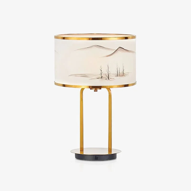 Landscape Painting Table Lamp