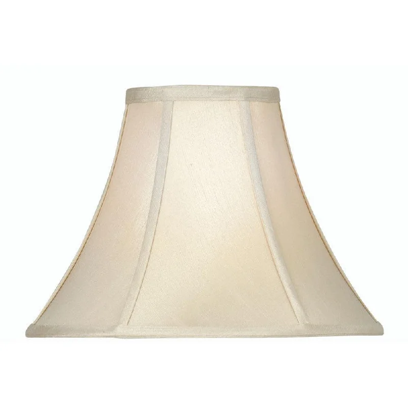 Oaks Lighting 16" Empire Sand Faux Silk Lined Lamp Shade