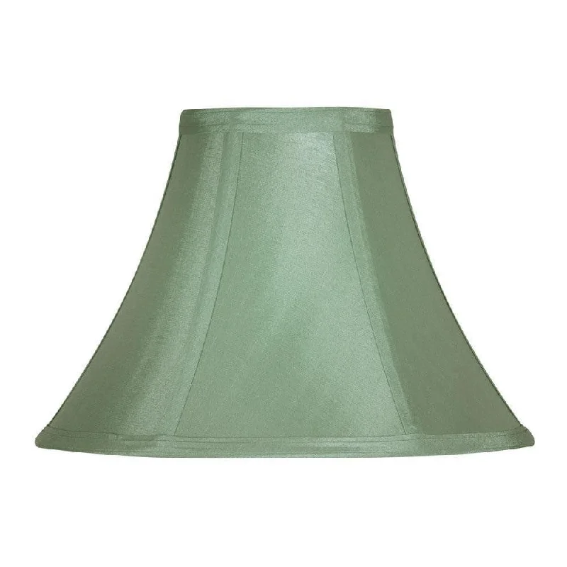 Oaks Lighting 20" Empire Green Faux Silk Lamp Shade