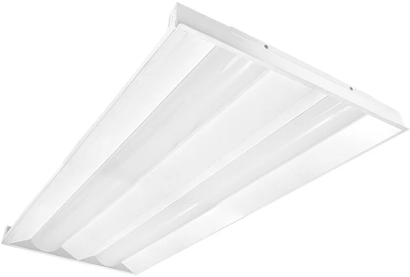 2 x 4 Foot LED Troffer Light, 6,250 Lumens, Wattage Selectable: 30/40/50, 120-277V, CCT Selectable 3500K/4000K/5000K, White Finish